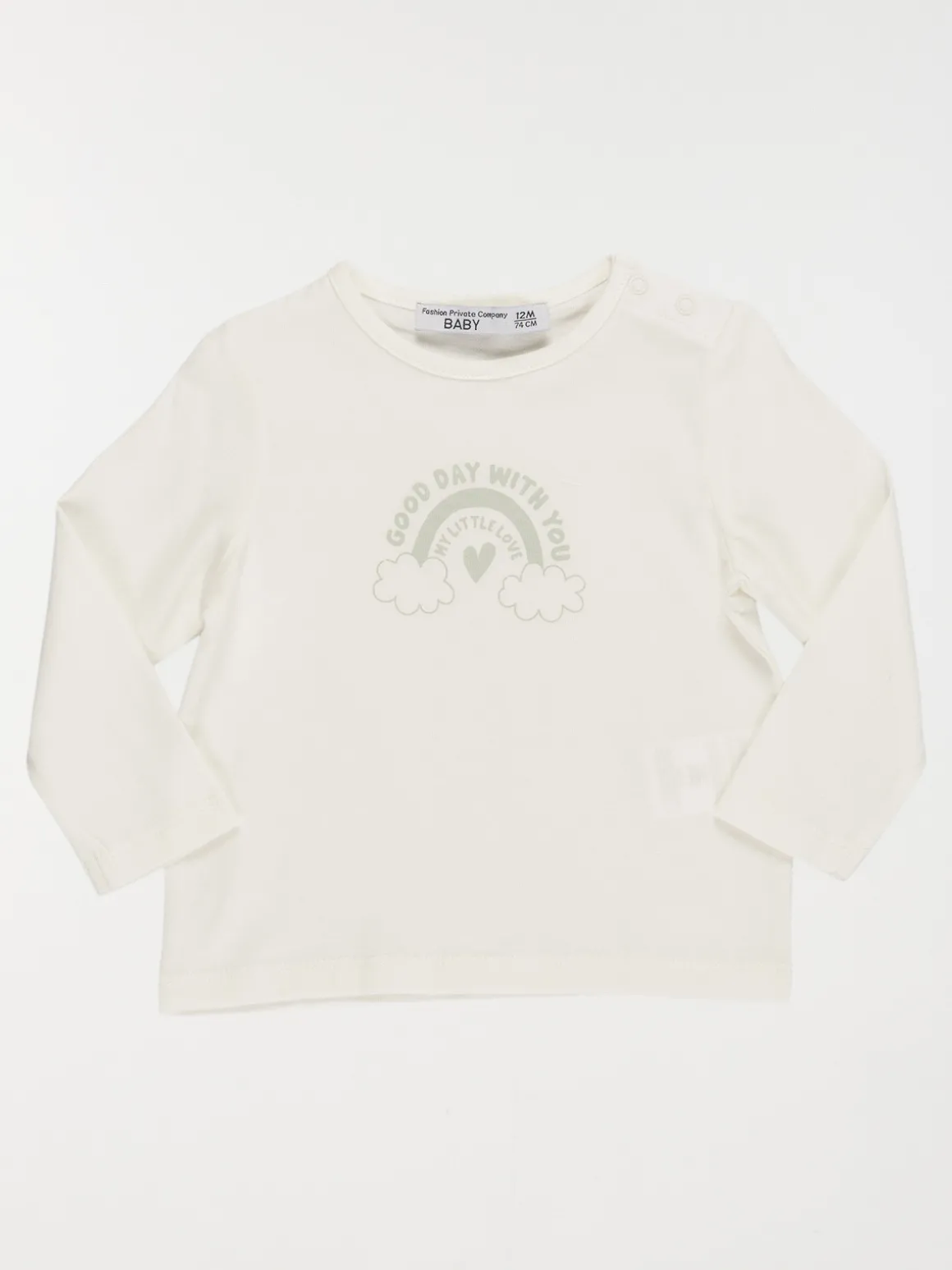 Tee-shirt arc-en-ciel fille (3-36M)