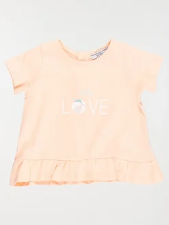 Tee-shirt baby love fille (3-36M)