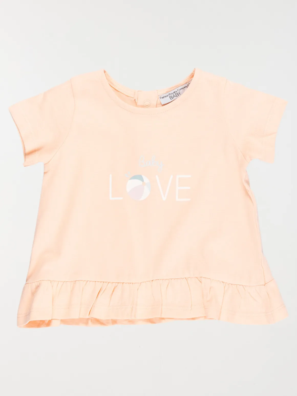 Tee-shirt baby love fille (3-36M)