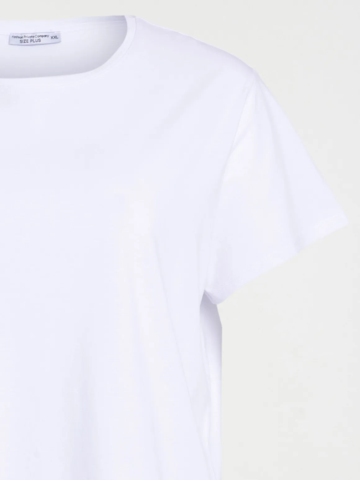Tee-shirt blanc grande taille femme