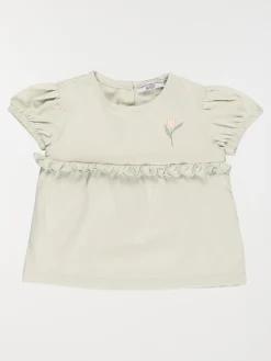 Tee-shirt broderie fleur fille (3-36M)