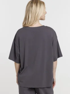 Tee-shirt coeur léopard femme