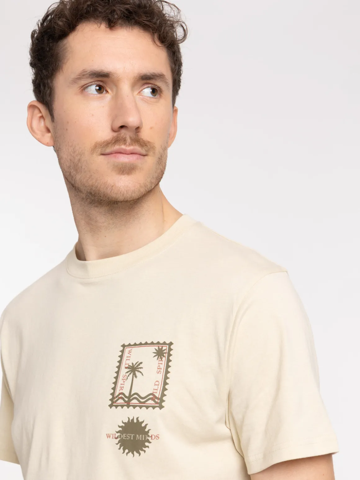 Tee-shirt col rond motifs homme