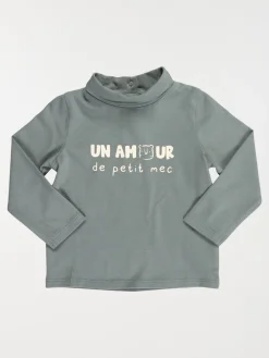 Tee-shirt col roulé garçon (3-36M)