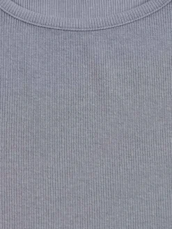 Tee-shirt côtelé fille (XXS-M)