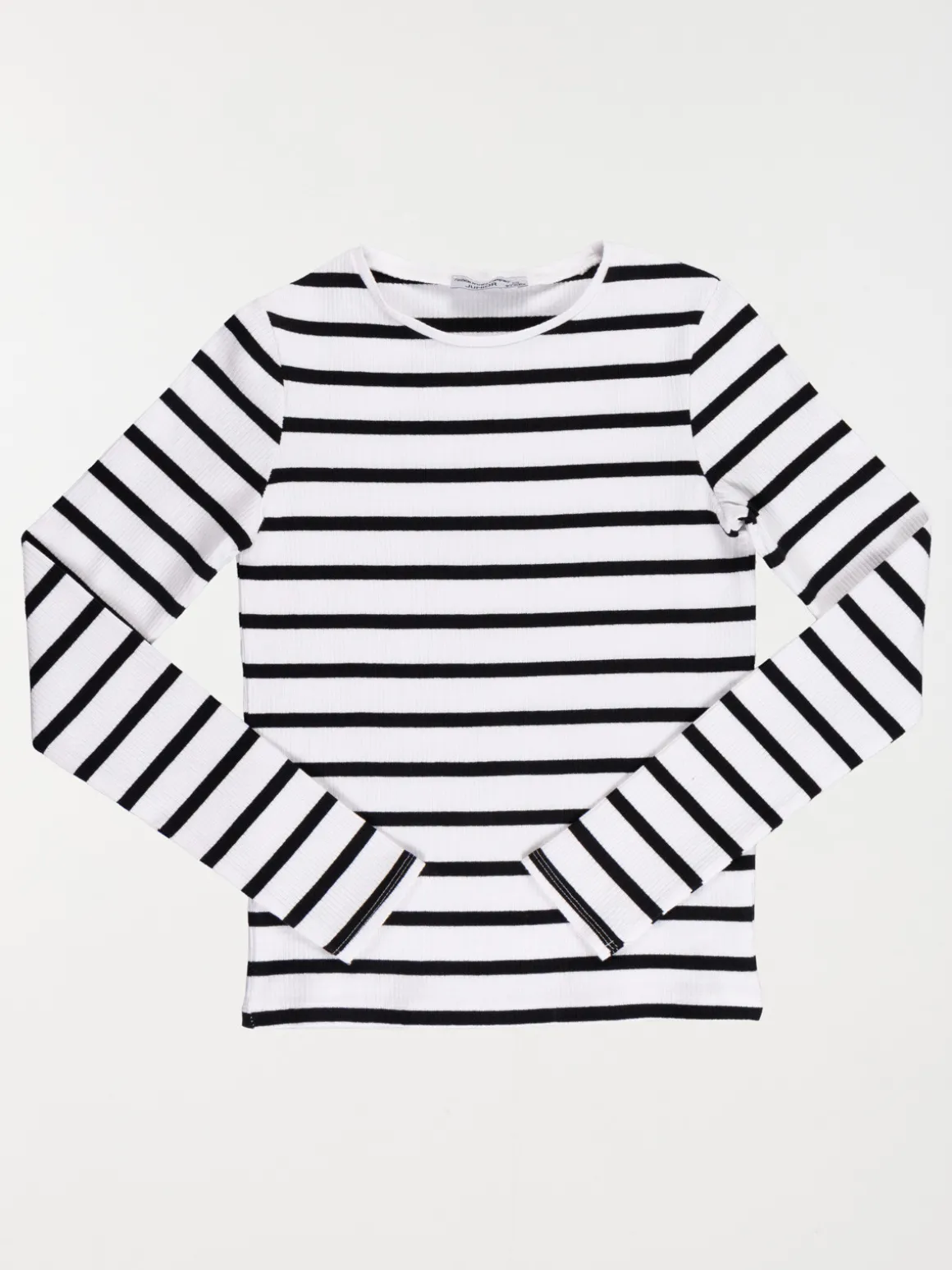 Tee-shirt côtelé rayé fille (XXS-M)