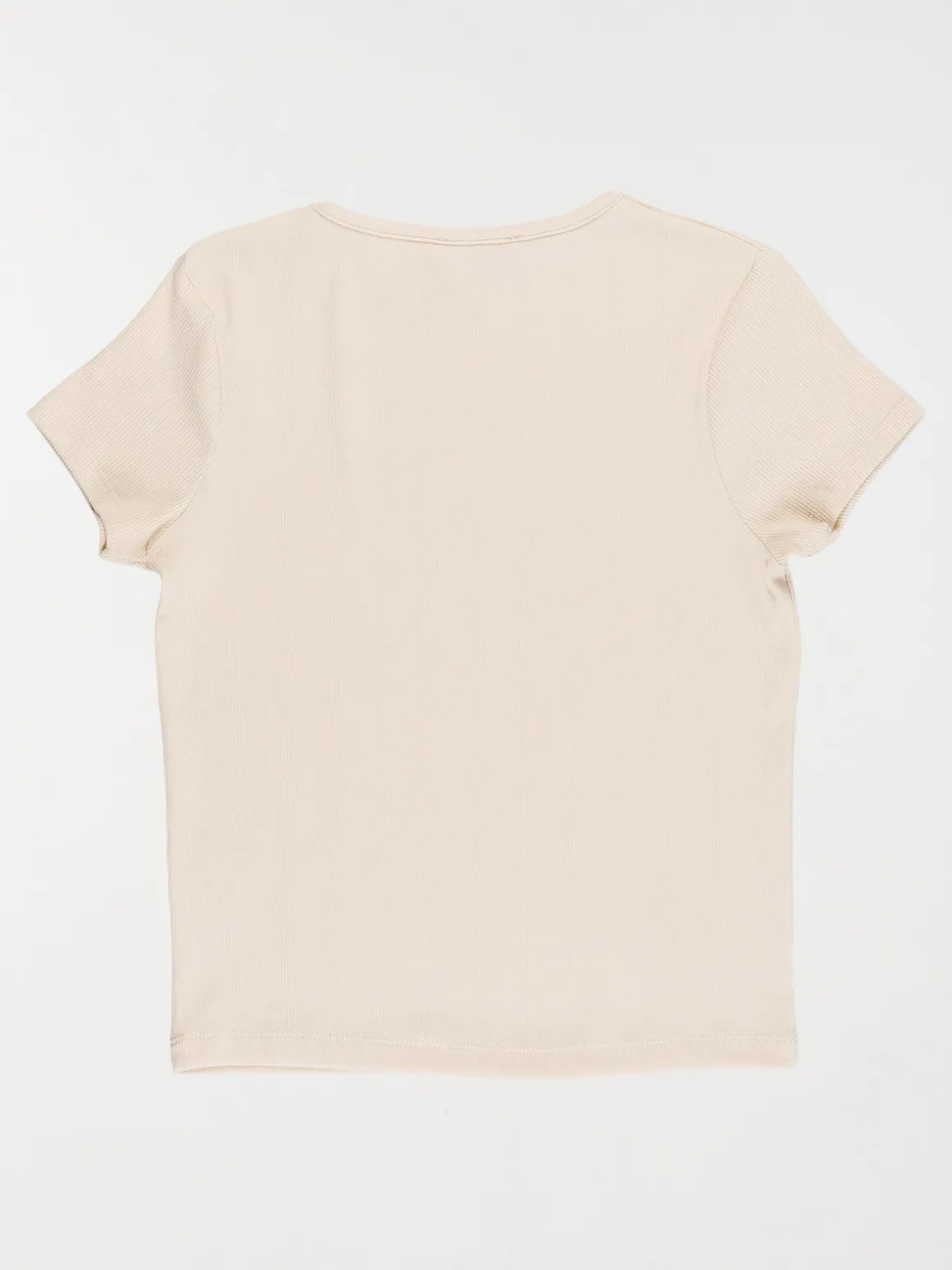 Tee-shirt côtelé shell fille (XXS-M)