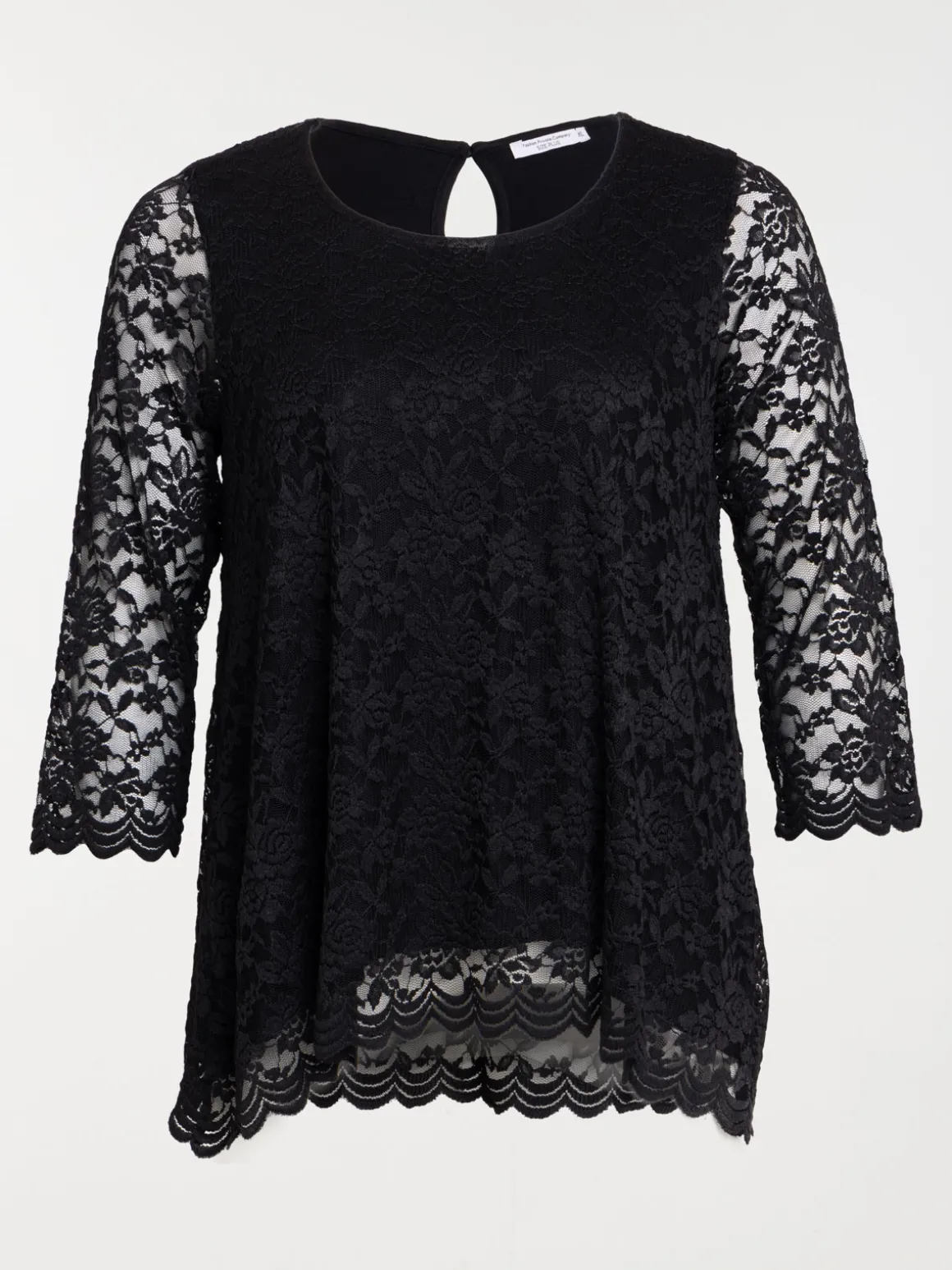 Tee-shirt dentelle grande taille femme