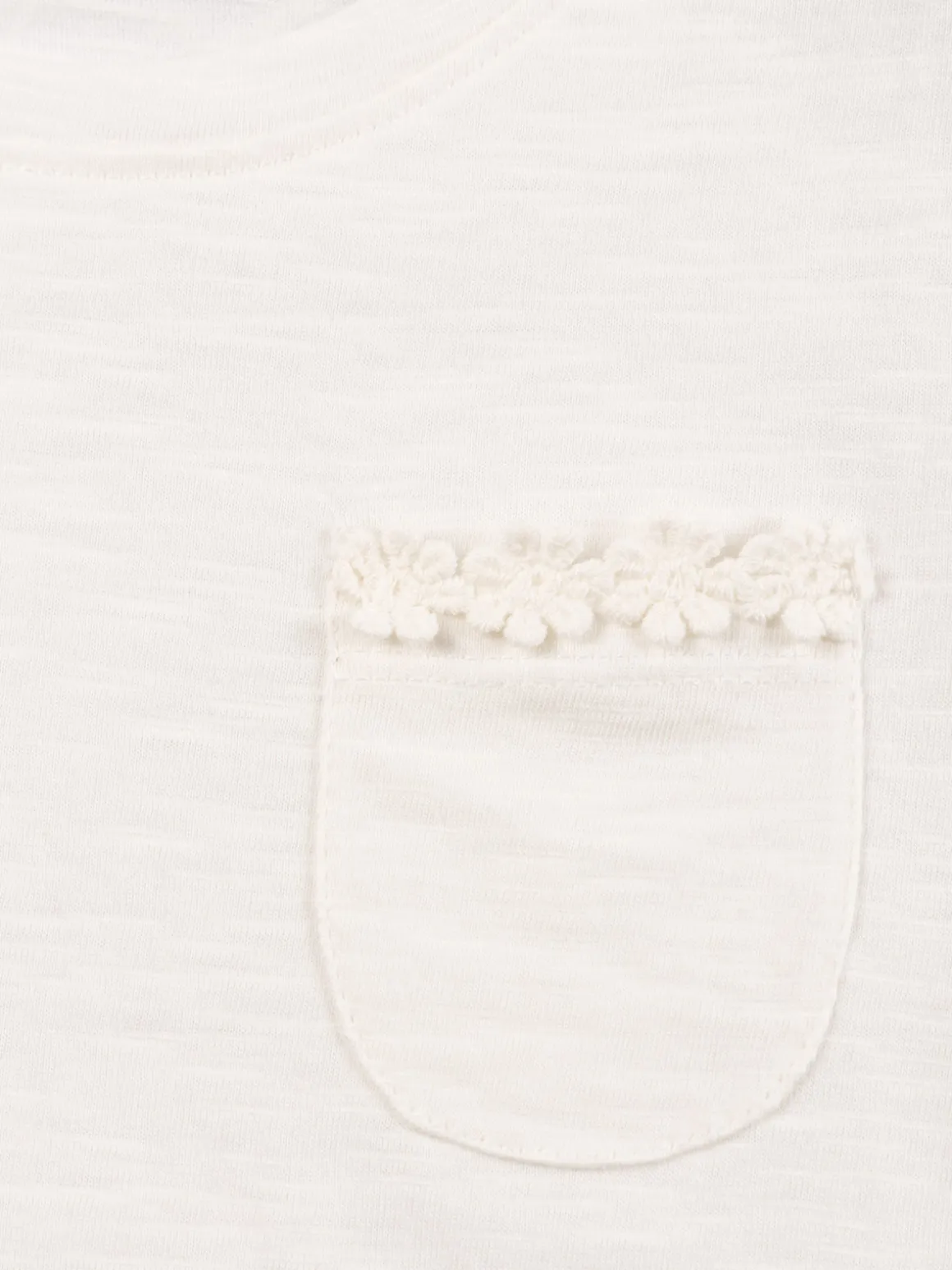 Tee-shirt détails fleurs fille (3-12A)