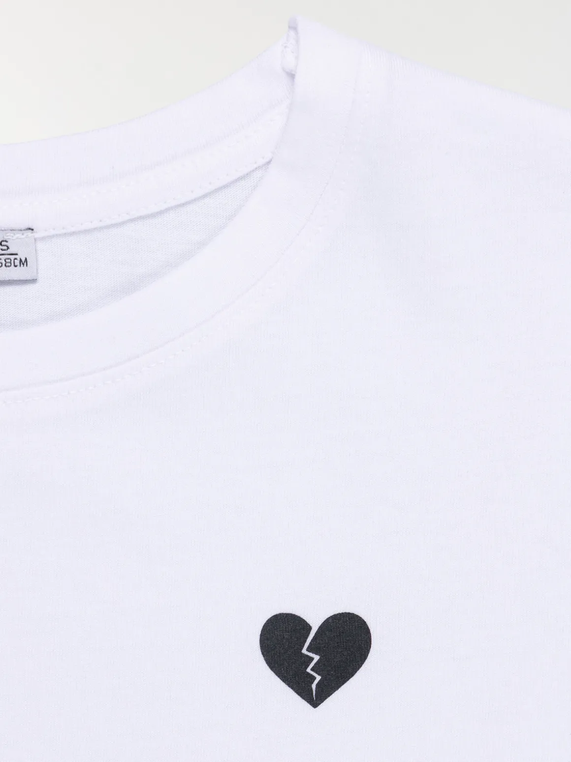 Tee-shirt imprimé coeur fille (XXS-M)