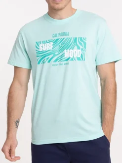 Tee-shirt imprimé miami blue homme