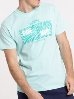 Tee-shirt imprimé miami blue homme