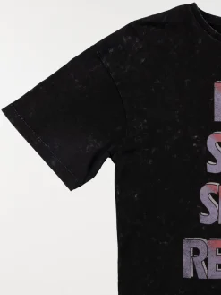 Tee-shirt imprimé noir garçon (XXS-M)