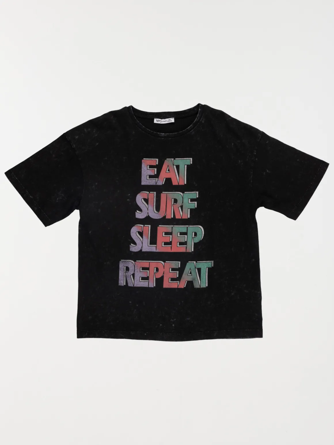 Tee-shirt imprimé noir garçon (XXS-M)