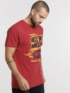 Tee-shirt imprimé voiture homme