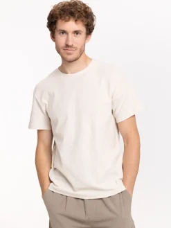 Tee-shirt jacquard col rond homme