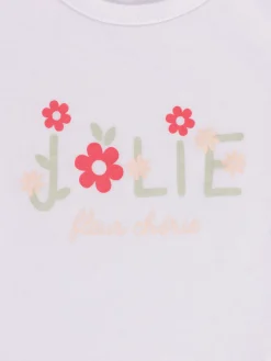 Tee-shirt message fille (3-36M)
