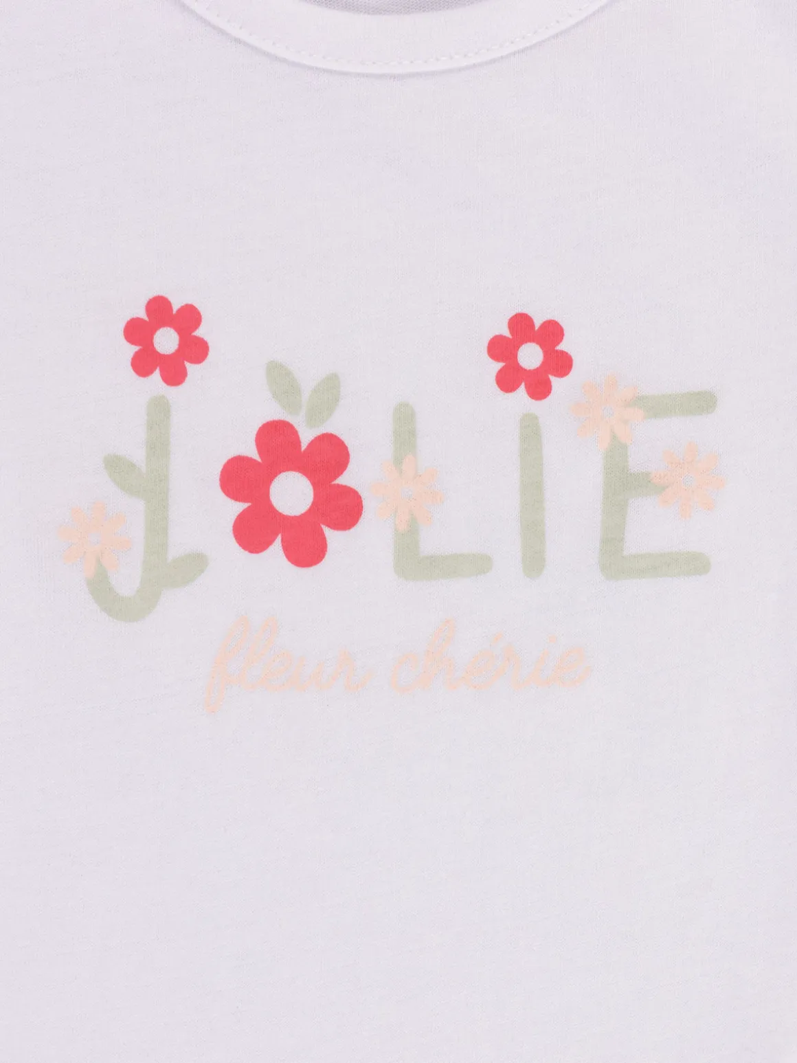 Tee-shirt message fille (3-36M)