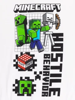 Tee-shirt Minecraft garçon écru (5-12A)