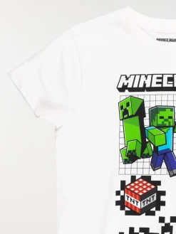 Tee-shirt Minecraft garçon écru (5-12A)