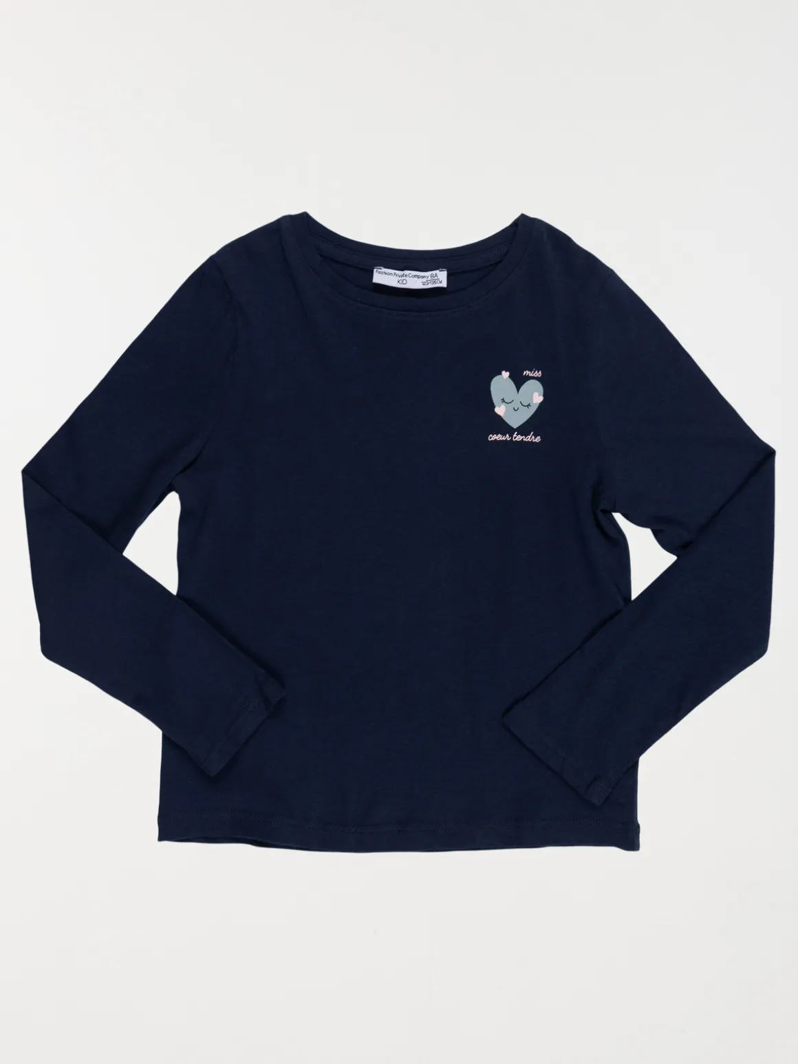 Tee-shirt motif coeur fille (3-12A)