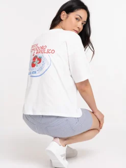 Tee-shirt motif tomate femme