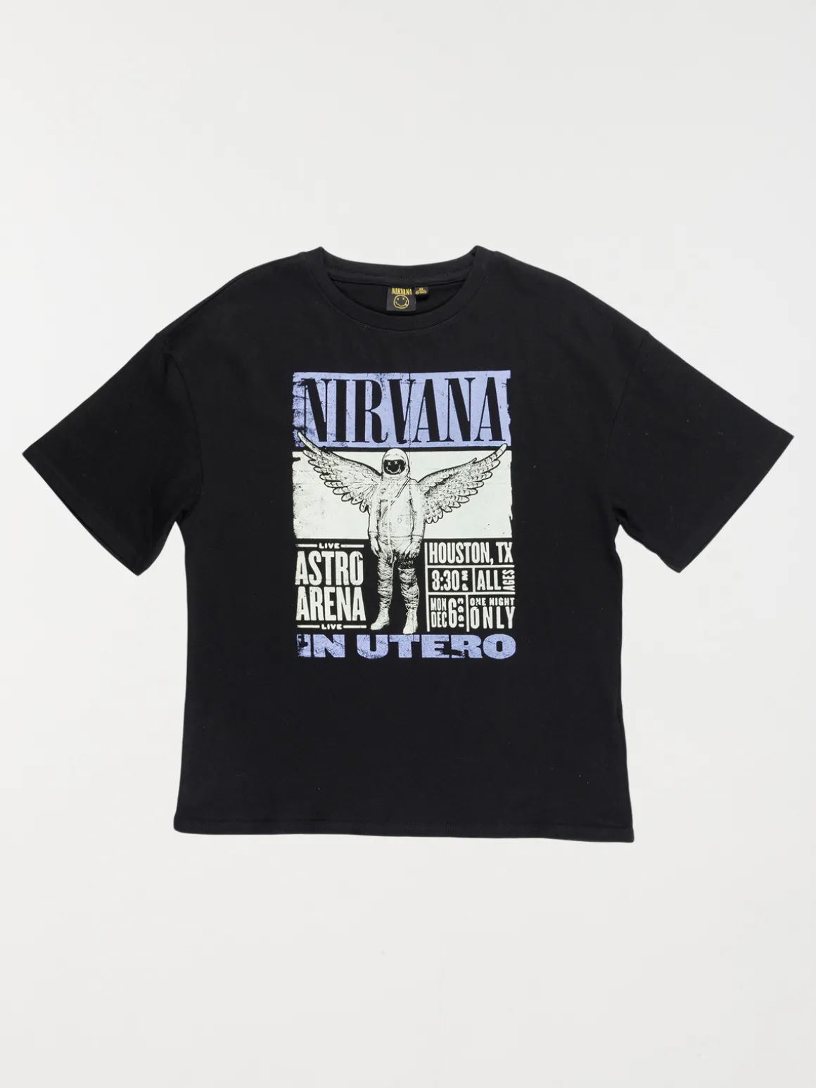 Tee-shirt Nirvana noir garçon (XXS-M)