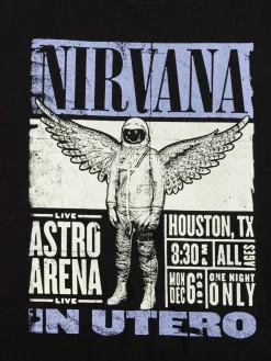 Tee-shirt Nirvana noir garçon (XXS-M)