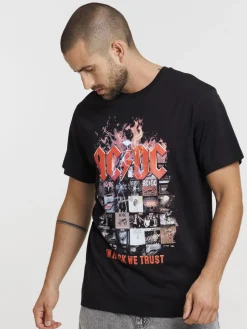 Tee-shirt noir ACDC homme