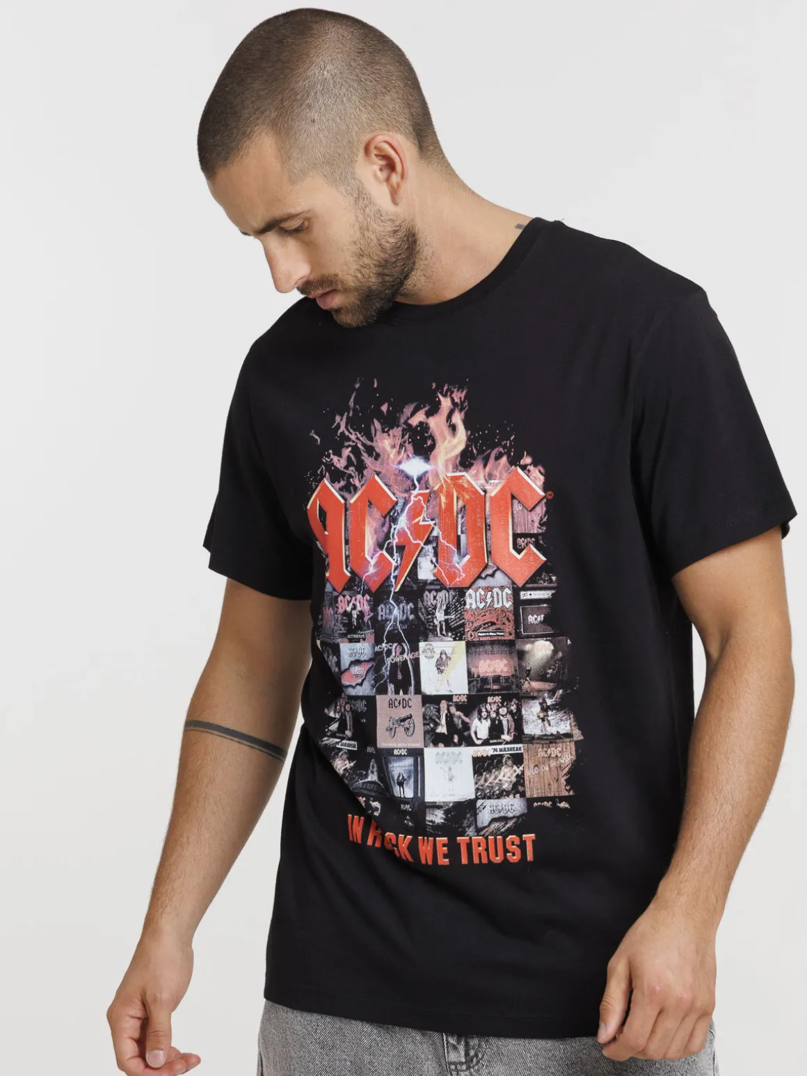 Tee-shirt noir ACDC homme