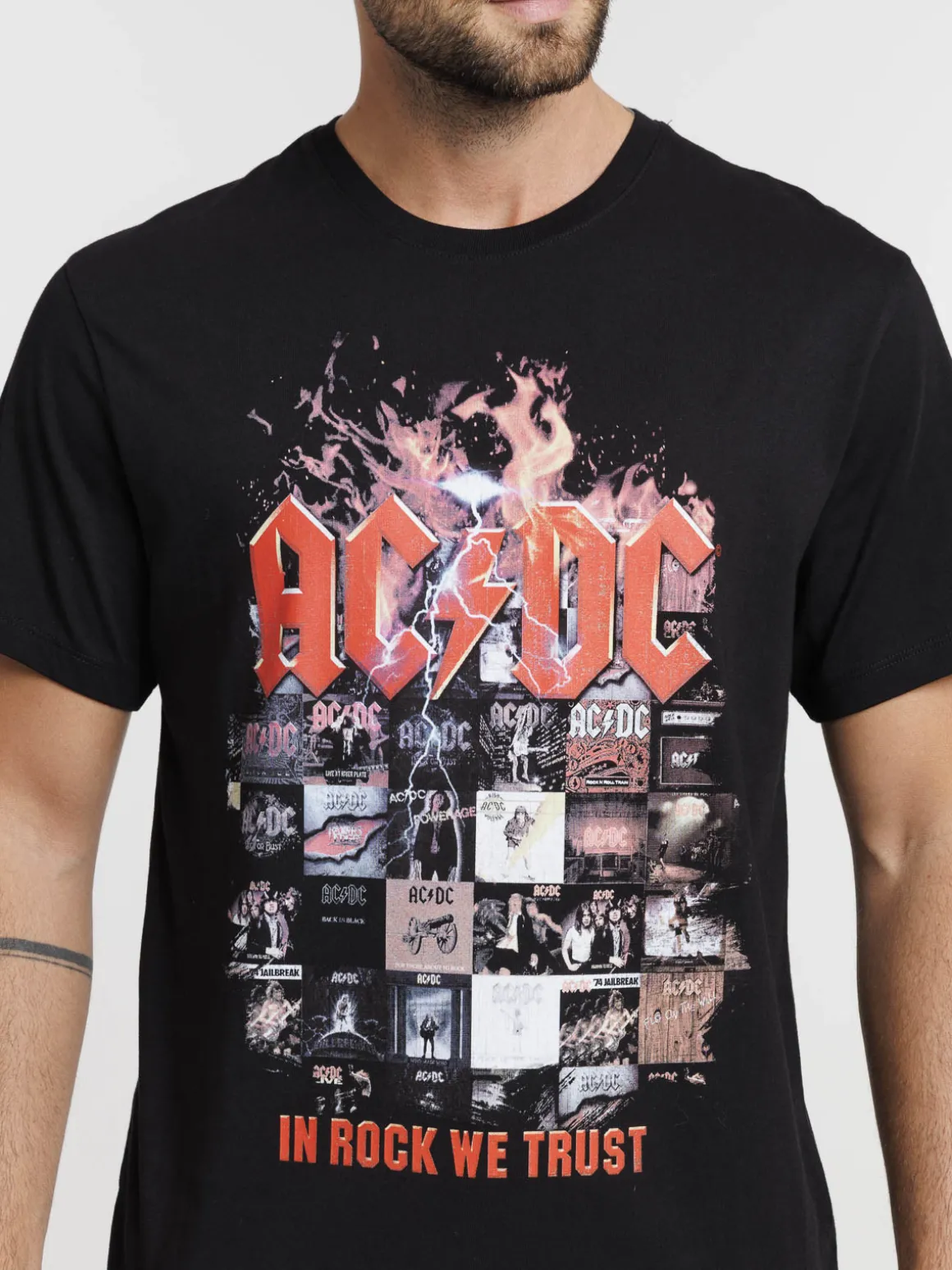 Tee-shirt noir ACDC homme