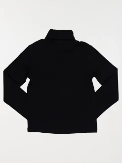 Tee-shirt noir col roulé garçon (3-12A)