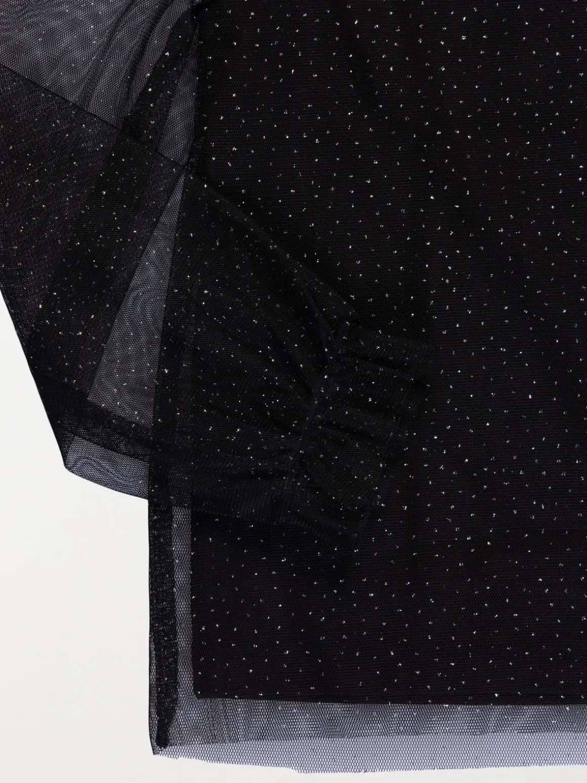 Tee-shirt noir pois dorés fille (3-12A)