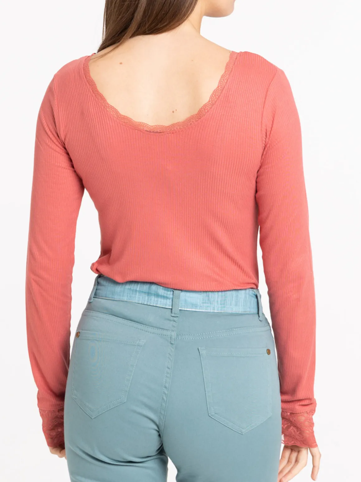 Tee-shirt orange minéral femme