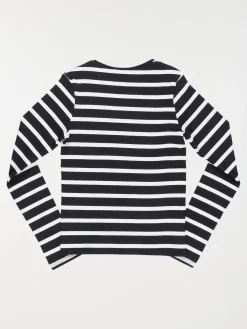Tee-shirt rayé côtelé fille (XXS-M)