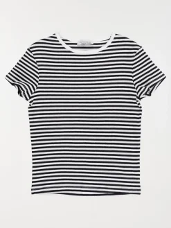 Tee-shirt rayé côtelé fille (XXS-M)