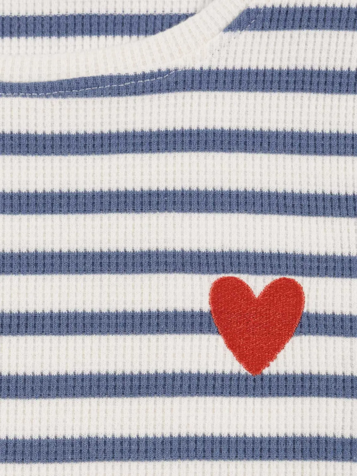 Tee-shirt rayé cœur brodé fille (3-12A)