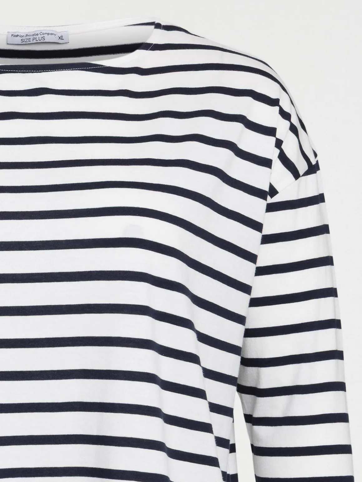 Tee-shirt rayé grande taille femme