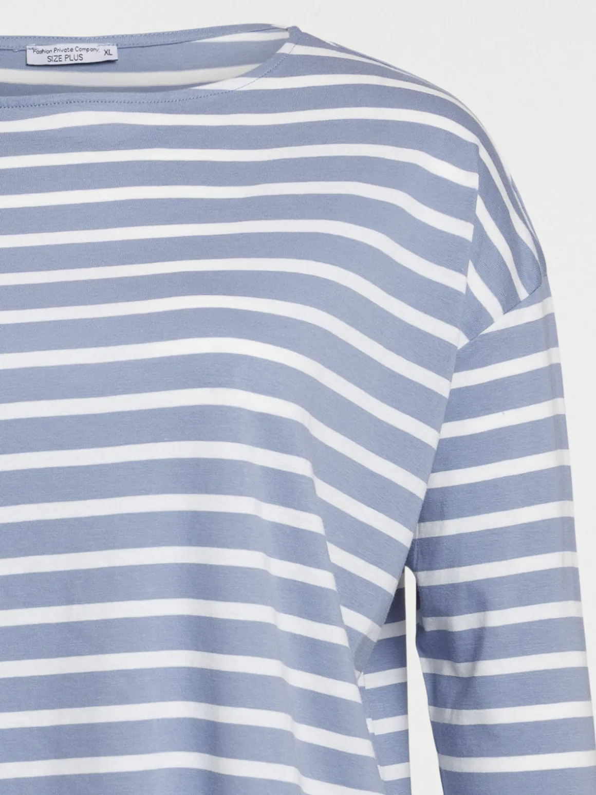 Tee-shirt rayé grande taille femme