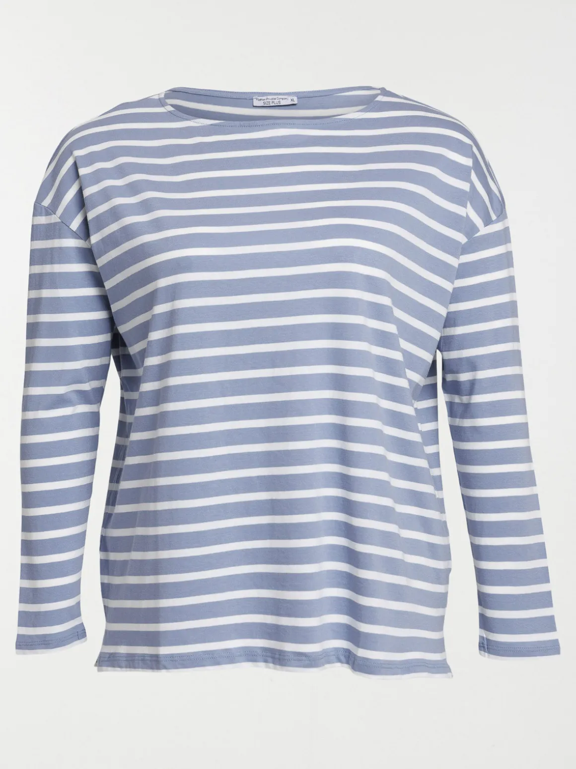 Tee-shirt rayé grande taille femme