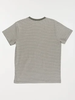Tee-shirt rayé kaki garçon (XXS-M)