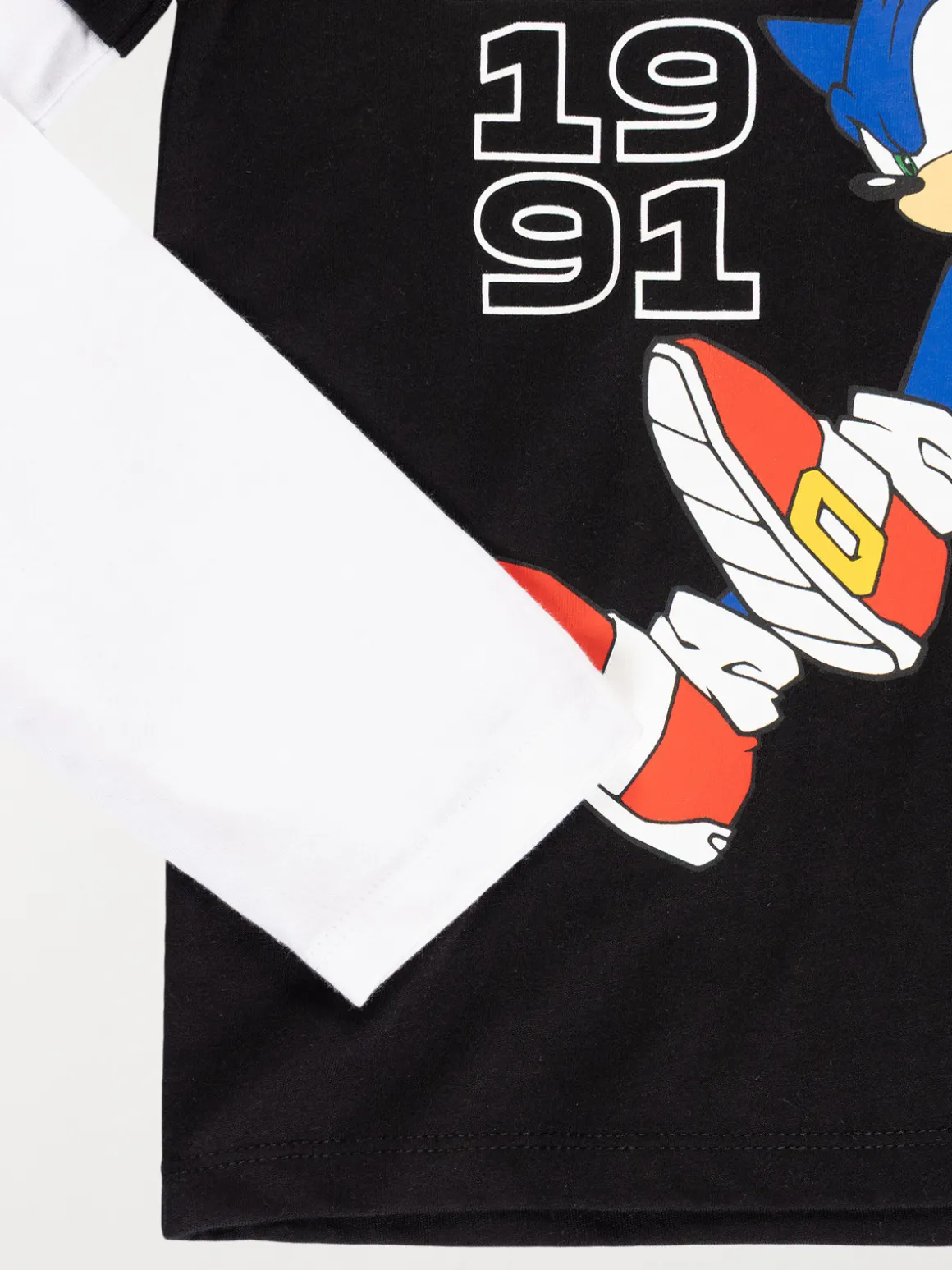 Tee-shirt Sonic garçon noir (5-12A)