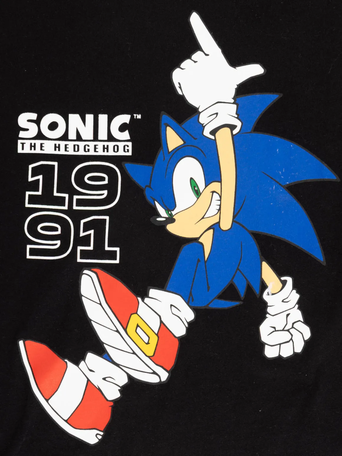 Tee-shirt Sonic garçon noir (5-12A)