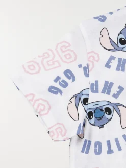 Tee-shirt Stitch blanc fille (XXS-M)
