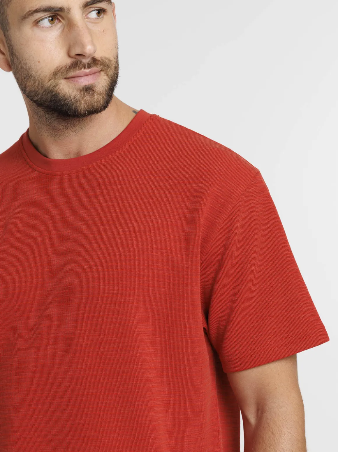 Tee-shirt uni col rond homme