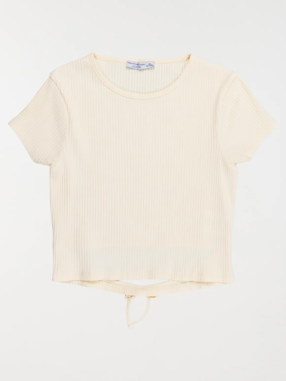 Tee-shirt vanille côtelé fille (XXS-M)
