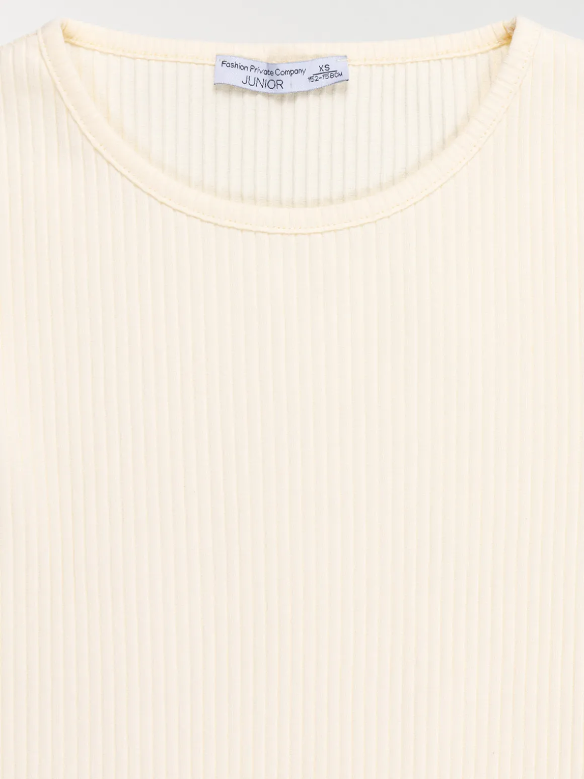Tee-shirt vanille côtelé fille (XXS-M)