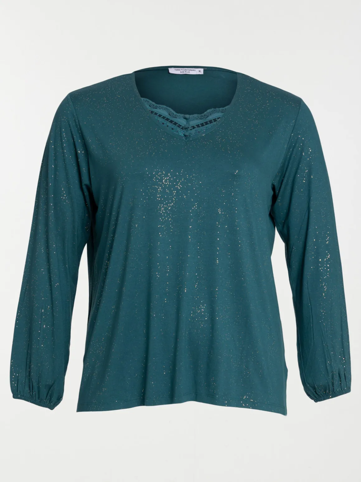 Tee-shirt vert grande taille femme