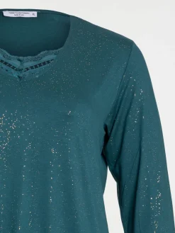 Tee-shirt vert grande taille femme