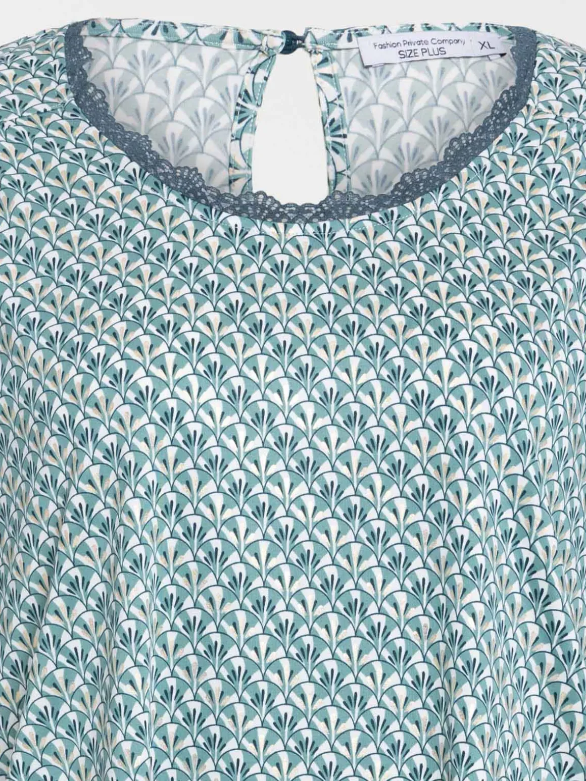Tee-shirt vert grande taille femme